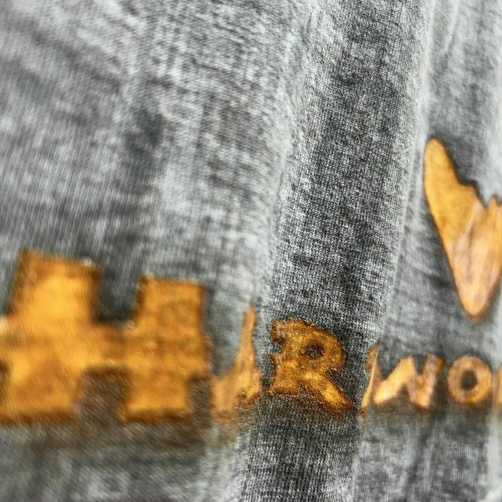 Vintage 90s Shaq Shirt Hardwood Mens Medium Gray Gold Graphic Basketball Dunk - Picture 4 of 15